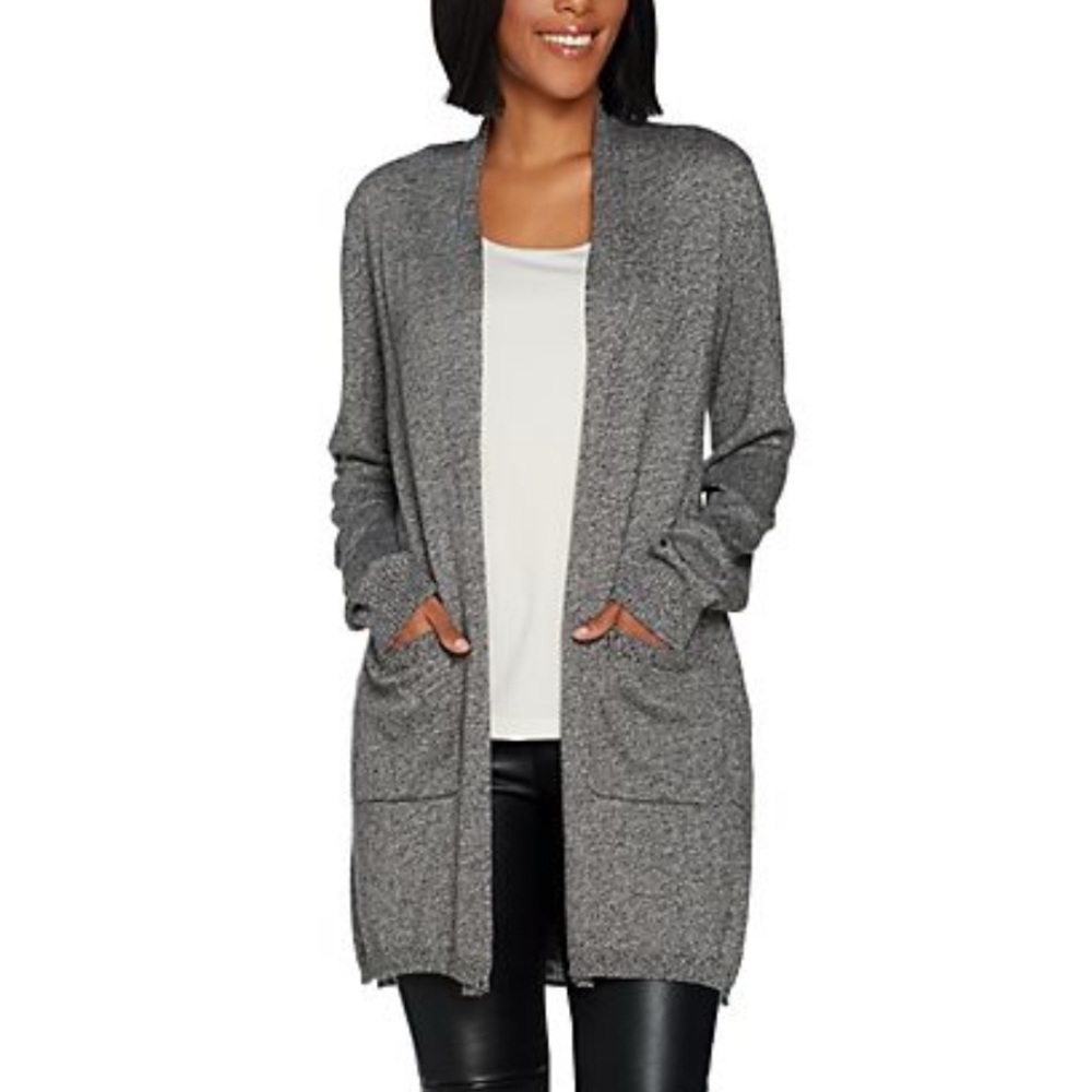 Lisa Rinna Collection Marled Open
Front Cardigan. Size 2X - Picture 13 of 15